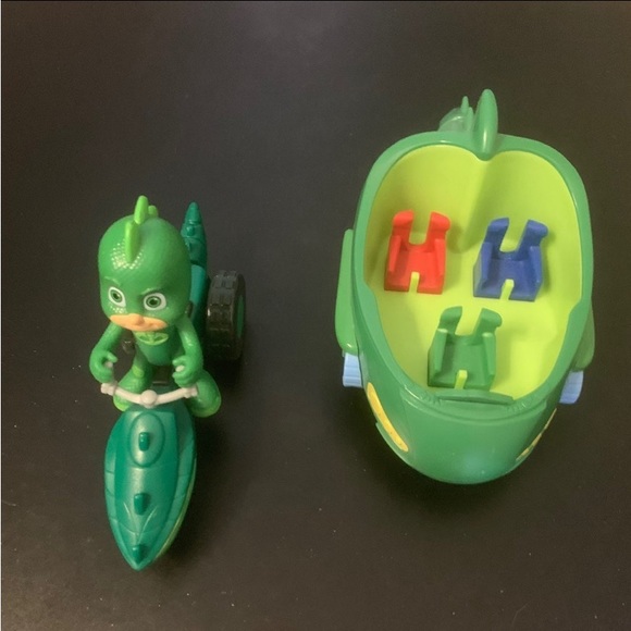 PJ Masks Vehicles Gekko and Gekko-Mobile Deluxe Action Figure Toy Kids Gift - Picture 1 of 10